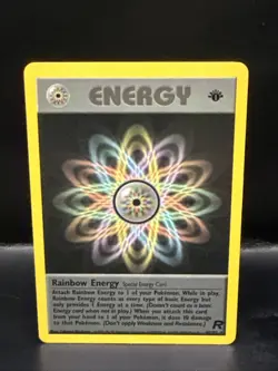Pokemon TCG Rainbow Energy Team Rocket 80/82 1st Edition Non-Holo Rare - Image 1