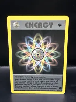 Pokemon TCG Rainbow Energy Team Rocket 80/82 1st Edition Non-Holo Rare - Image 2