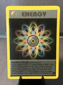 Pokemon TCG Team Rocket Rainbow Energy #80/82 Non Holo Rare 2000 WOTC VTG LP - Image 1