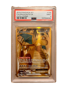 Dragonite EX FULL ART 2016 XY Evolutions 106/108 Pokemon PSA 9 MINT - Image 1