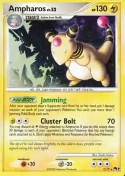 Pokemon TCG - Ampharos - 1/17 - Holo Rare - POP Series 7 Promos [Lightly Played] - Image 1