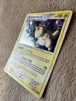 2008 Pokemon TCG POP Series 7 Ampharos Holo Rare 1/17 LP MP - Image 2