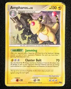 Ampharos - Pop Series 7 1/17 Holo Rare - Moderately Played - Pokemon TCG - Image 1