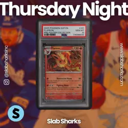 2025 POKEMON SV PRISMATIC EVOLUTIONS - PRE EN #167 FLAREON HOLO PROMO PSA 10 - Image 1