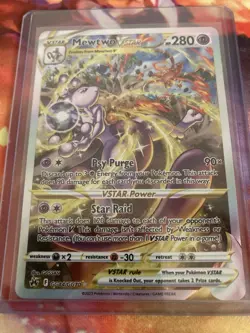 TCG Pokemon Mewtwo VSTAR GG44/GG70 Crown Zenith: Galarian Gallery - NM ALT ART - Image 1