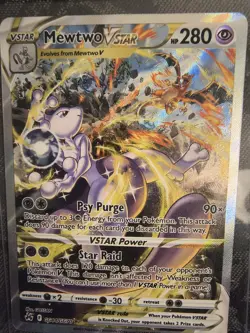 Pokemon Mewtwo VSTAR GG44/GG70 Crown Zenith Galarian Gallery Holo Ultra Rare NM - Image 2