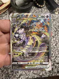 Pokemon TCG Mewtwo VSTAR GG44/GG70 Crown Zenith: Galarian Gallery Holo NM - Image 1