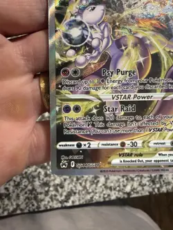 Pokemon TCG Mewtwo VSTAR GG44/GG70 Crown Zenith: Galarian Gallery Holo NM - Image 5