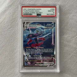Pokemon TCG Inteleon VMAX 266/264 Fusion Strike Alternate Art Secret PSA 10 - Image 1