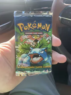1999 Pokemon Base Set Unlimited Booster Pack Venusaur WOTC Factory Sealed - Image 1