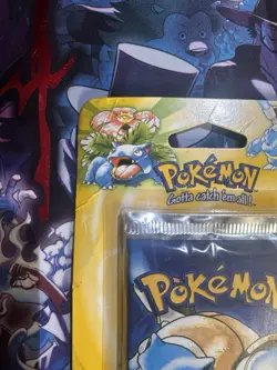 1999 POKEMON BASE SET BLISTER BOOSTER PACK POSSIBLE SHADOWLESS BLASTOISE WOTC - Image 2