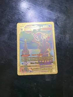 Umbreon VMax HP310 Dark Signal Rare Gold Accent Foil Fan Art Cards - Image 2