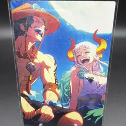 Luffy & Yamato One Piece Anime Waifu Card Doujin ACG Goddess Holo - Image 1