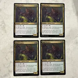 Magic the Gathering MTG Skull Prophet Play Set Of 4 Cards - Image 1