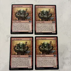 Magic the Gathering MTG Goblin Ringleader Play Set Of 4 Cards - Image 1