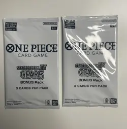 2x BONUS PACK 2025 One Piece STARTER DECK EX GEAR 5 Sealed 3 Cards per Pack ST21 - Image 1