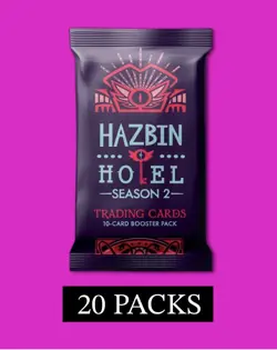 HAZBIN HOTEL Season 2 Trading Cards 1st Edition Booster Pack Lot Of 20 PRESALE. - Image 1