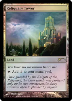 Slightly Played, English - 1 x MTG Reliquary Tower - FNM Foil Promotional - Image 1