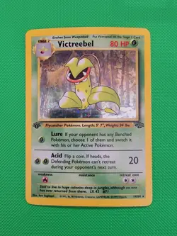 Pokemon TCG Victreebel 14/64 Jungle Holo 1st Edition MP - Image 1