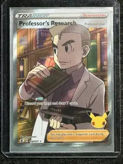 Professor's Research - 2023 Pokemon Celebrations - 024/025 - Full Art - Holo - Image 1