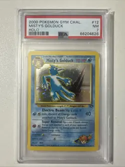 Pokemon PSA 7 Misty's Golduck 12/132 Gym Challenge Holo - Image 1