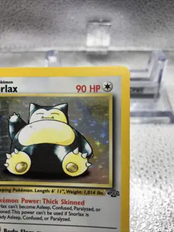 Pokemon Snorlax Jungle 1st Edition Holo Rare 90 HP English Card 11/64 1999 - Image 4