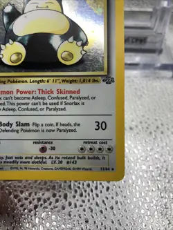 Pokemon Snorlax Jungle 1st Edition Holo Rare 90 HP English Card 11/64 1999 - Image 5