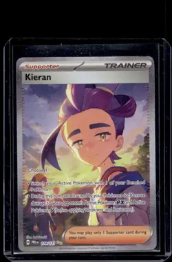 2025 Pokemon SV Prismatic Evolutions Kieran Full Art Rare #174/131 - Image 1