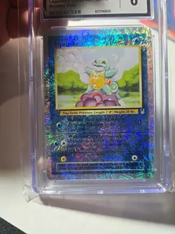 2002 POKEMON LEGENDARY COLLECTION #95 SQUIRTLE-REVERSE FOIL CGC 6 - Image 4