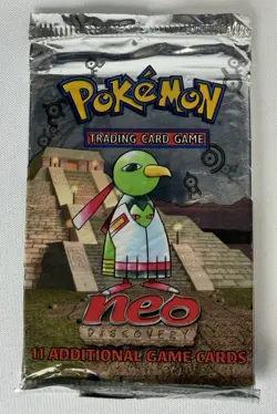 POKEMON VINTAGE WOTC NEO DISCOVERY UNLIMITED BOOSTER PACK XATU - READ - Image 2