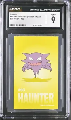 CGC 9 Haunter 93 Sandylion 1999 Pokemon - Image 1
