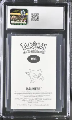 CGC 9 Haunter 93 Sandylion 1999 Pokemon - Image 2