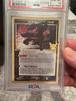 PSA 10 Pokemon TCG 2021 Pokemon Celebrations #17 Umbreon-Gold Star GEM MT 10🔥📈 - Image 3