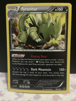 Tyranitar - Holo Rare - Fates Collide 56/124 Pokemon Card NM - Image 1