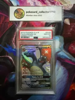 2019 Pokemon Hidden Fates SHINY CHARIZARD GX SV49/SV94 PSA 10 GEM MINT - Image 1