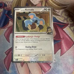 Pokemon, Larry’s Komala, 175/217, Cosmo Holo, Ascended Heroes, Promo, NM/M. - Image 1