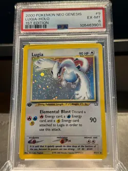 2000 Pokemon Neo Genesis 1st Edition Lugia Holo 9/111 PSA 6 EX-MT - Image 1
