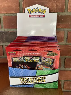 Pokemon TCG Ascended Heroes Tech Sticker Collection Unsealed Case Lot Set Of 12 - Image 1