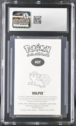 CGC 9 Vulpix 37 Sandylion 1999 Pokemon - Image 2