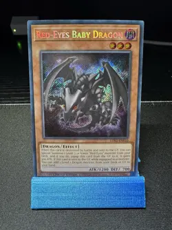 Yugioh Red-Eyes Baby Dragon LDS1-EN010 Secret Rare Limited Edition NM - Image 2