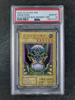 2024 YuGiOh! JUDGE MAN EX Starter Box Reprint Super Rare Japanese PSA 10 - Image 1