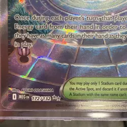 Mystery Garden Ultra Rare Full Art 172/132 Pokemon Mega Evolution English NM - Image 2