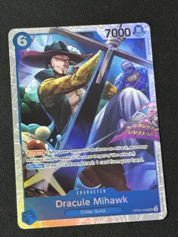 One Piece TCG Dracule Mihawk SR OP09-048 Emperors in the New World English Foil - Image 1