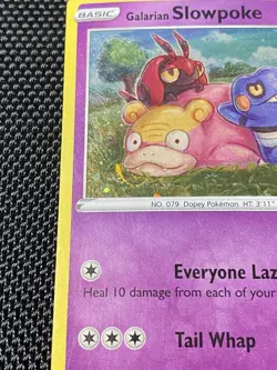 Galarian Slowpoke SWSH126 HD Galaxy & Normal Swirl Pokemon Black Star Promo LP+ - Image 2