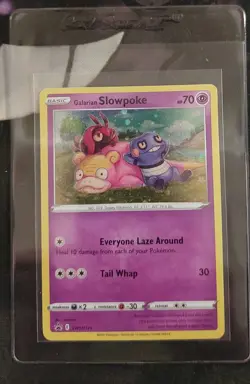 Galarian Slowpoke SWSH126 HD Galaxy Swirl Pokemon Black Star Promo - Image 2
