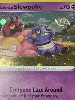 Galarian Slowpoke SWSH126 HD Galaxy Swirl Pokemon Black Star Promo - Image 1