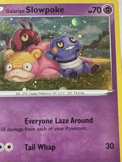 Galarian Slowpoke SWSH126 HD Galaxy Swirl Pokemon Black Star Promo - Image 2