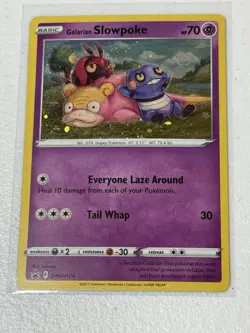 Galarian Slowpoke SWSH126 HD Galaxy Swirl Pokemon Black Star Promo - Image 4