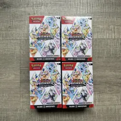 Pokemon Prismatic Evolutions - Booster Bundle BRAND NEW SEALED X4 LOT ($50 OFF) - Image 1