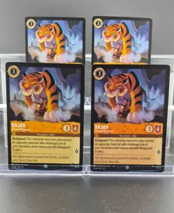 Disney Lorcana Rajah - Devoted Protector 6/204 Whispers in the Well C 4 Cards - Image 1